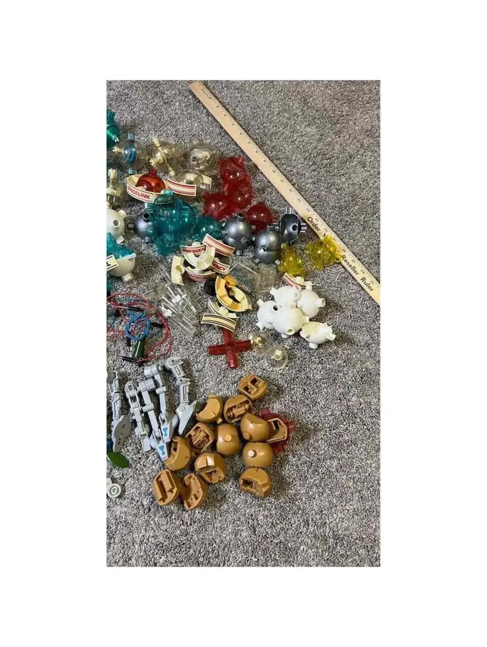 Vintage Capsela Spacelink Building Toys Huge Lot